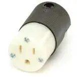 110V Heavy-Duty Straight-Blade 15A Receptacle End – Female, Direct-Wire