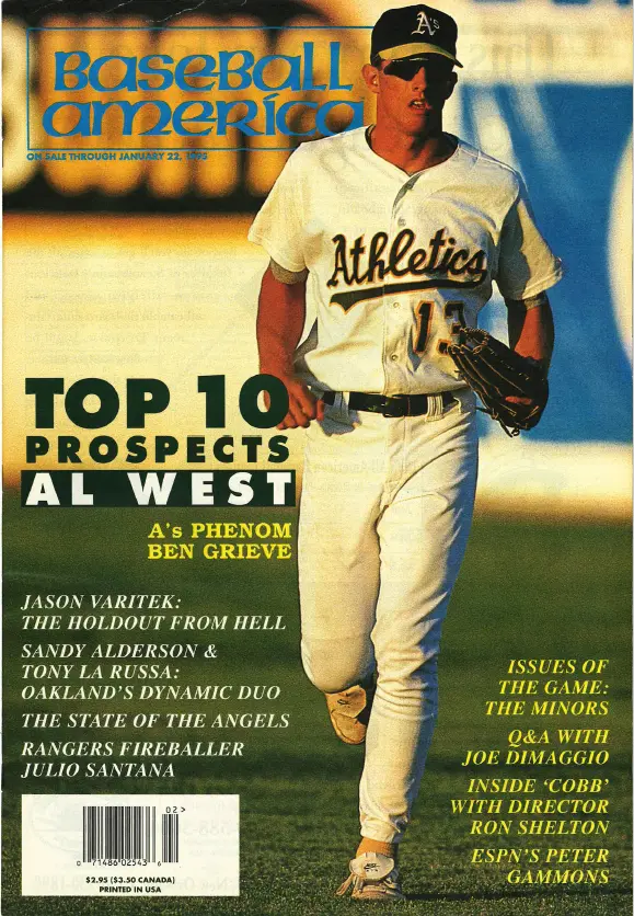 1995-01-02 AL West Top 10 Prospects Outlook