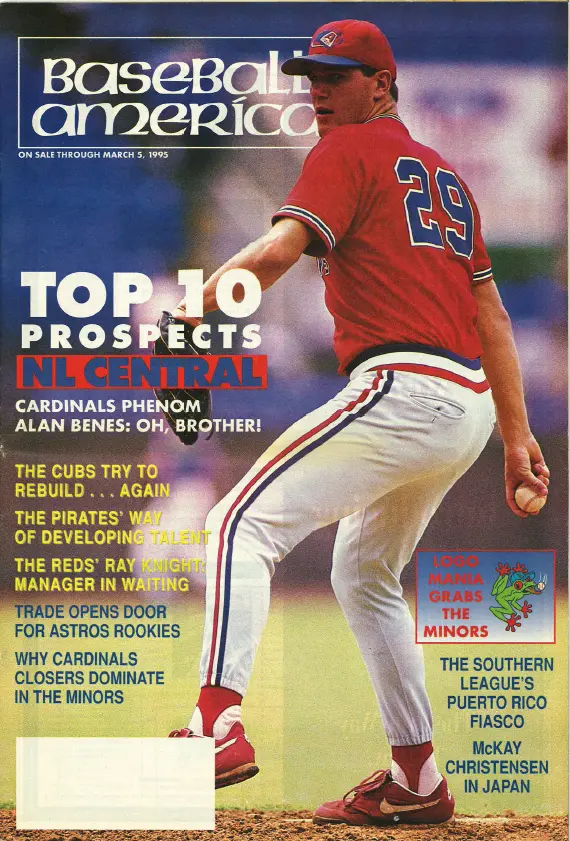 1995-03-01 NL Central Top 10 Prospects Breakdown