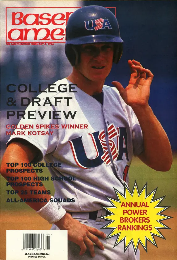 1996-02-01 College Baseball and MLB Draft Outlook
