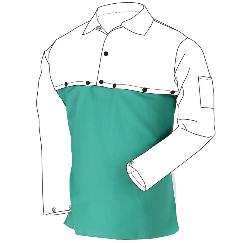 24-Inch Flame-Resistant Cotton Bib with Adjustable Fit – F9-24B
