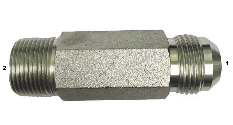 2404-L Male JIC to Male Pipe Long Straight Adapter