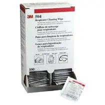 3M Respirator Cleaning Wipes – 100 Per Box (504)