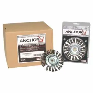 4-Inch Carbon Steel Knot Wheel Brush – Aggressive Cleaning Action (4K58)