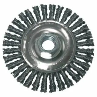4-Inch Stringer Bead Wheel Brush – Standard Carbon Steel (4S58)