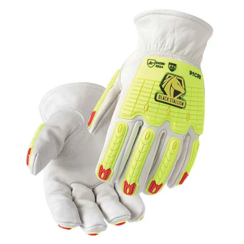 A6 Cut and Impact-Resistant Drivers Glove – Grain Cowhide 91CRI