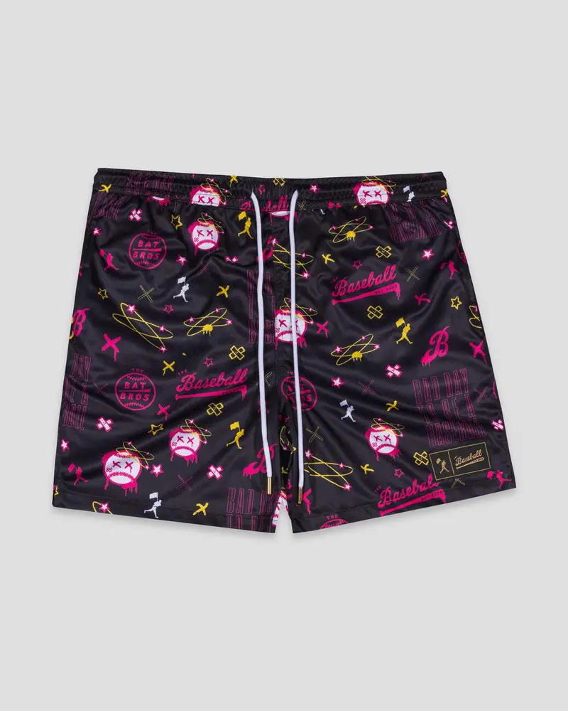 Adult Bat Bros Bad Day Diamond Air Mesh Shorts