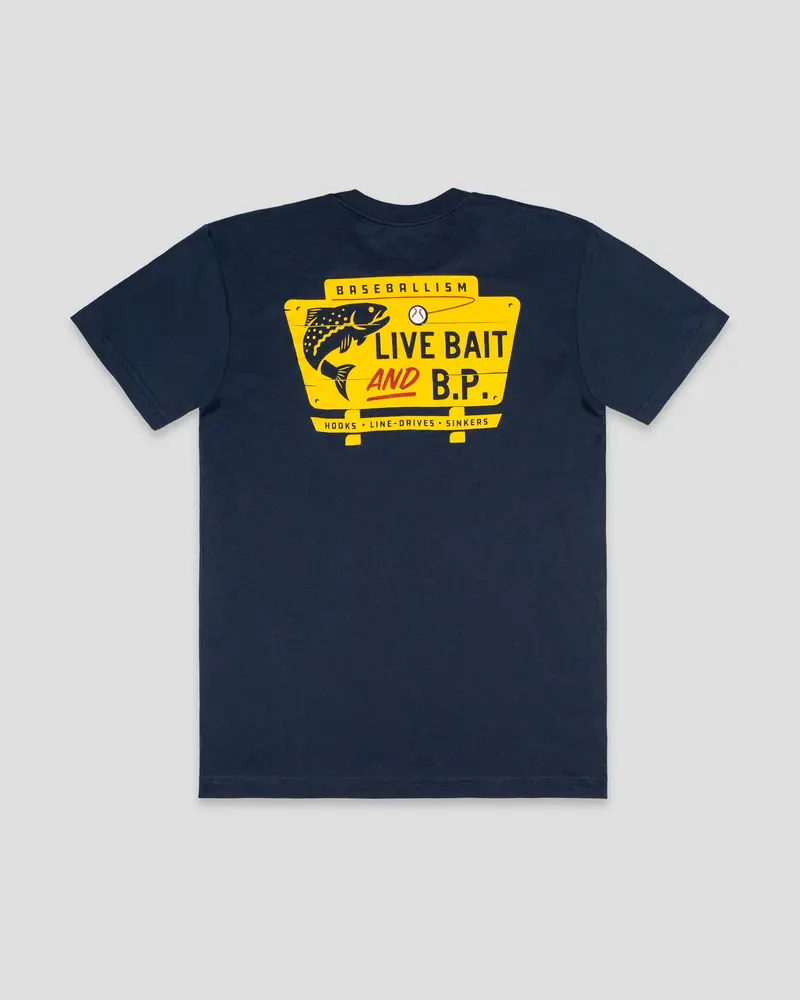 Adult Fishing Club Live Bait Design T-Shirt