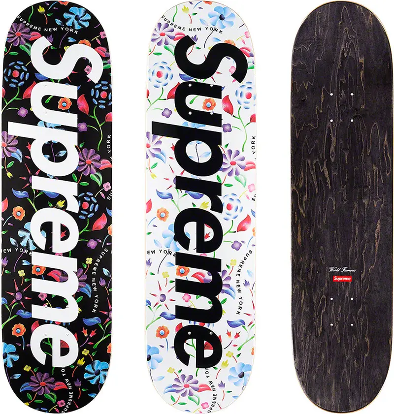 Airbrush Floral Skateboard Deck