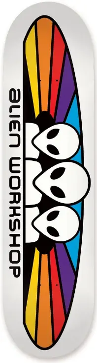 Alien Workshop Spectrum Skateboard Deck – White