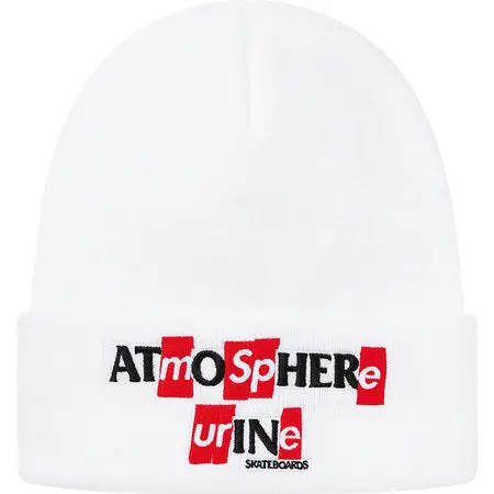 Anti-Hero White Beanie by Supreme