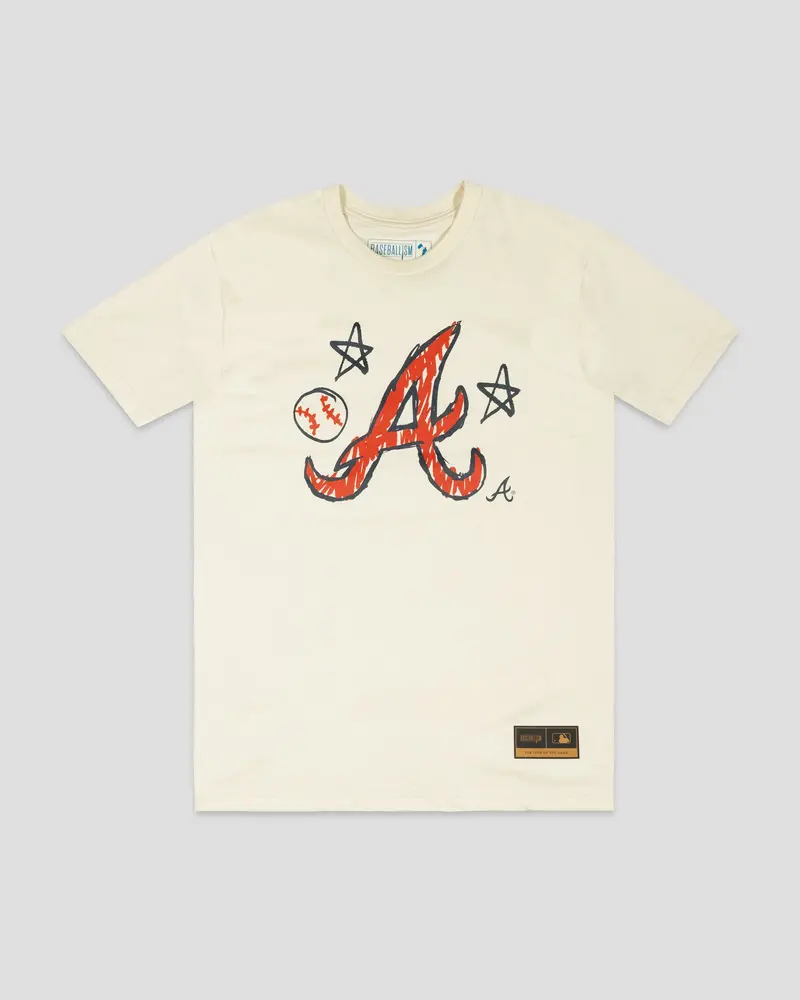 Atlanta Braves Adult Crayon Series Graphic T-Shirt