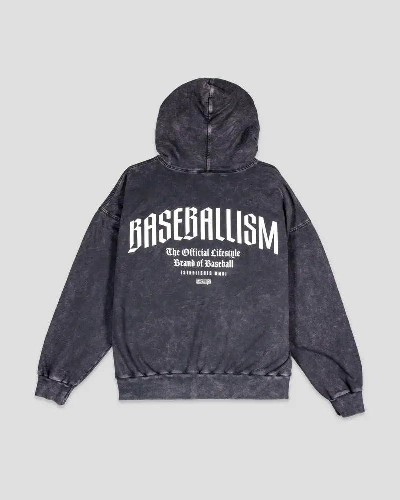 Ballplayer B Relaxed-Fit Vintage-Washed Adult Hoodie
