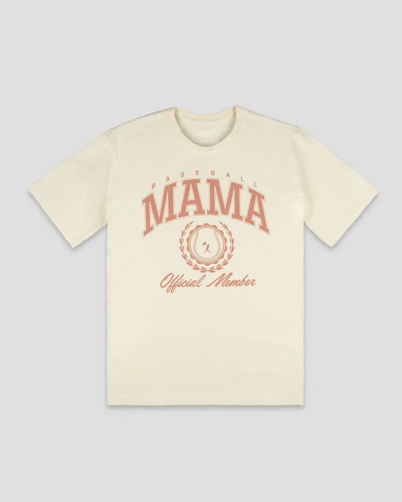 Baseball Mama Women’s Relaxed Resin-Washed T-Shirt