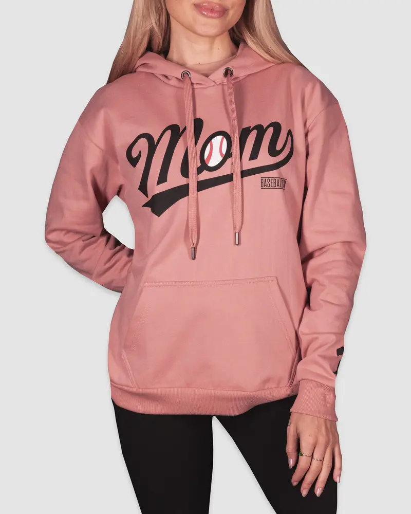 Baseball Mom Blush Quartz Women’s Hoodie