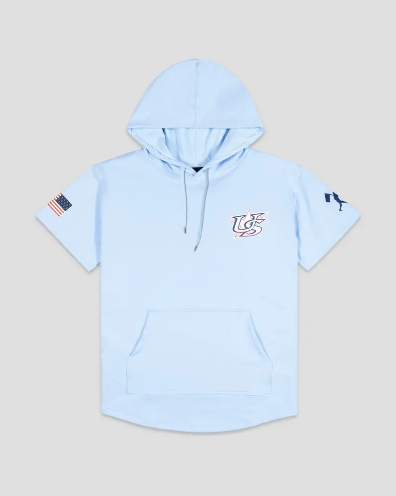 Baseballism x USA Baseball Cotton Candy Short-Sleeve Hoodie – Youth