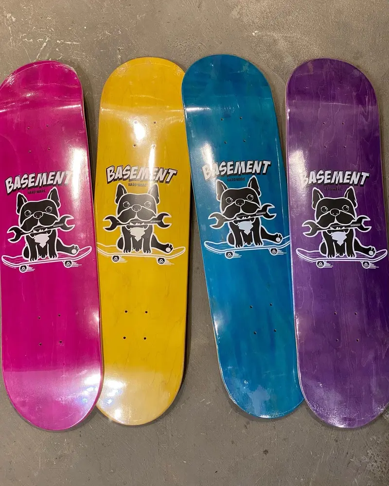 Basement Hardware Toffee-Colored Skateboard Deck – Black Finish