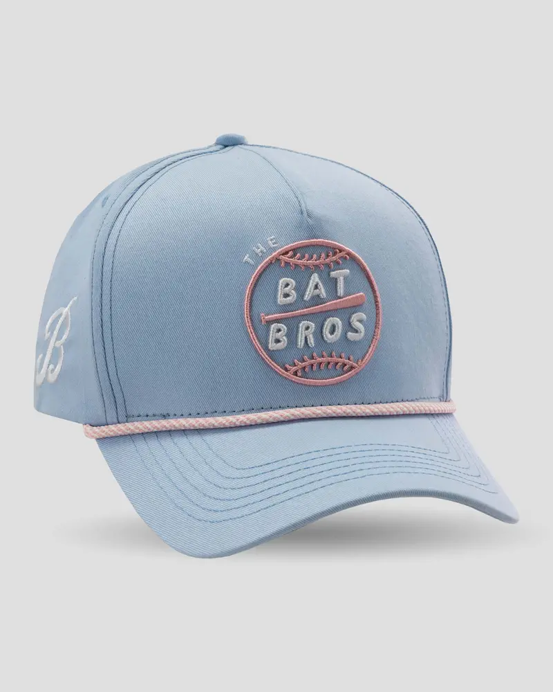 Bat Bros Light Blue Five-Panel Cap