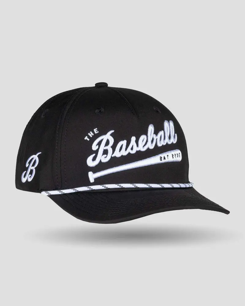 Bat Bros Script-Embossed Rope Baseball Cap