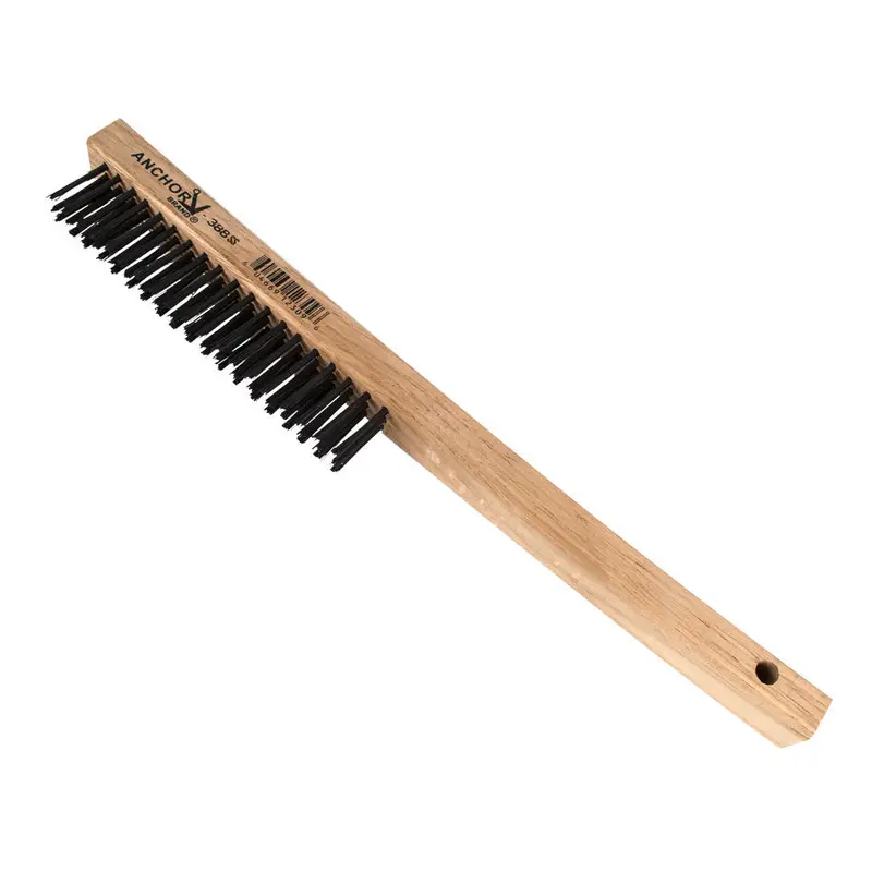 Best Welds Stainless Steel Curved-Handle Brush – Compact Design, 388SS