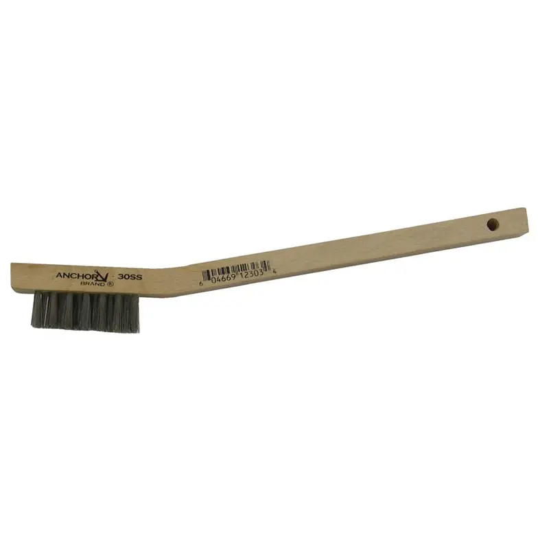 Best Welds Stainless Steel Curved-Handle Utility Brush – Staple-Bound, Model 30SS