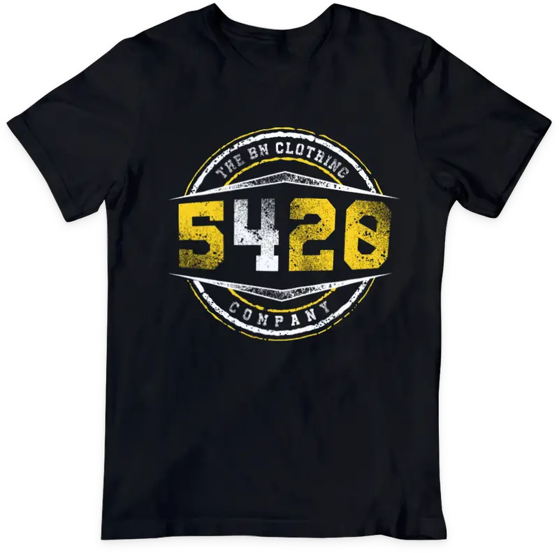 Black 5420 Drywall Professional Badge T-Shirt