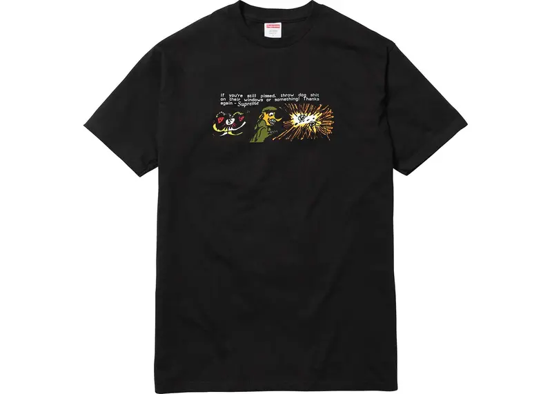 Black ‘Dog Shit’ Satirical Graphic T-Shirt