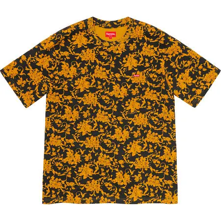 Black Floral Small Box Tee – Supreme SS20