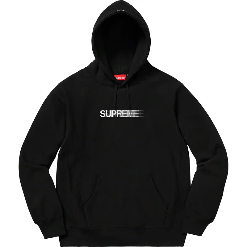 Black Motion Logo Hooded Sweatshirt – Supreme