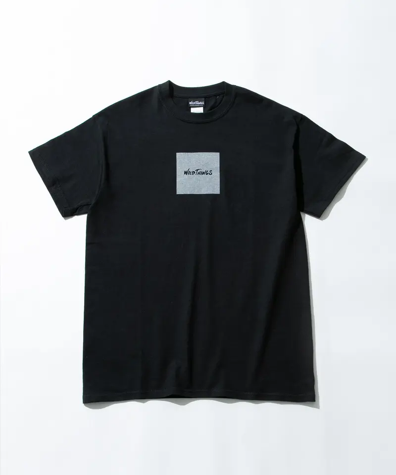 Black Square Logo Minimalist T-Shirt
