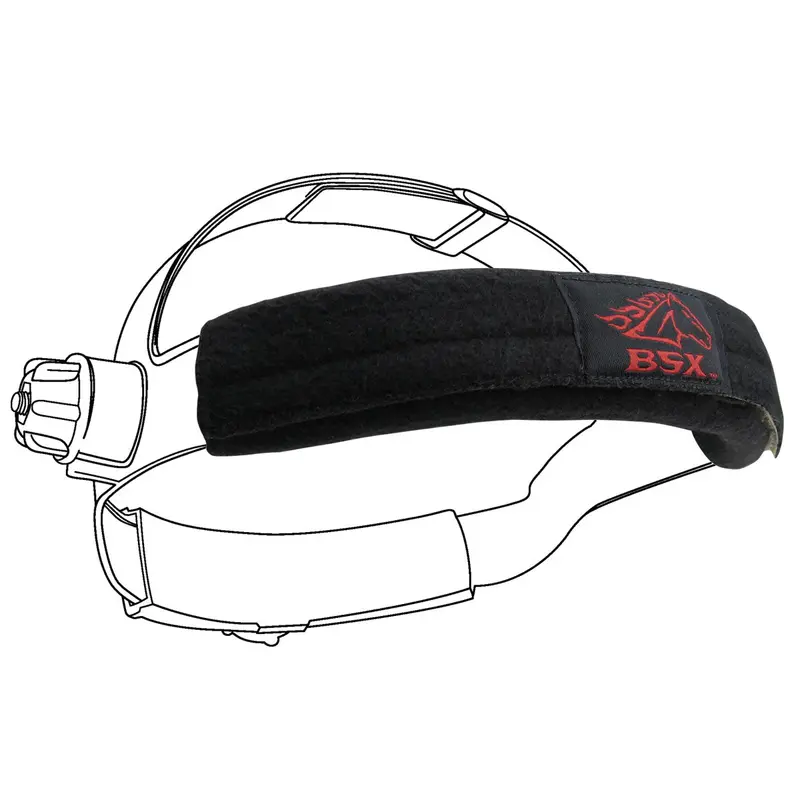 Black Stallion BC5SB-BK BSX Helmet Sweatband – 2-Pack