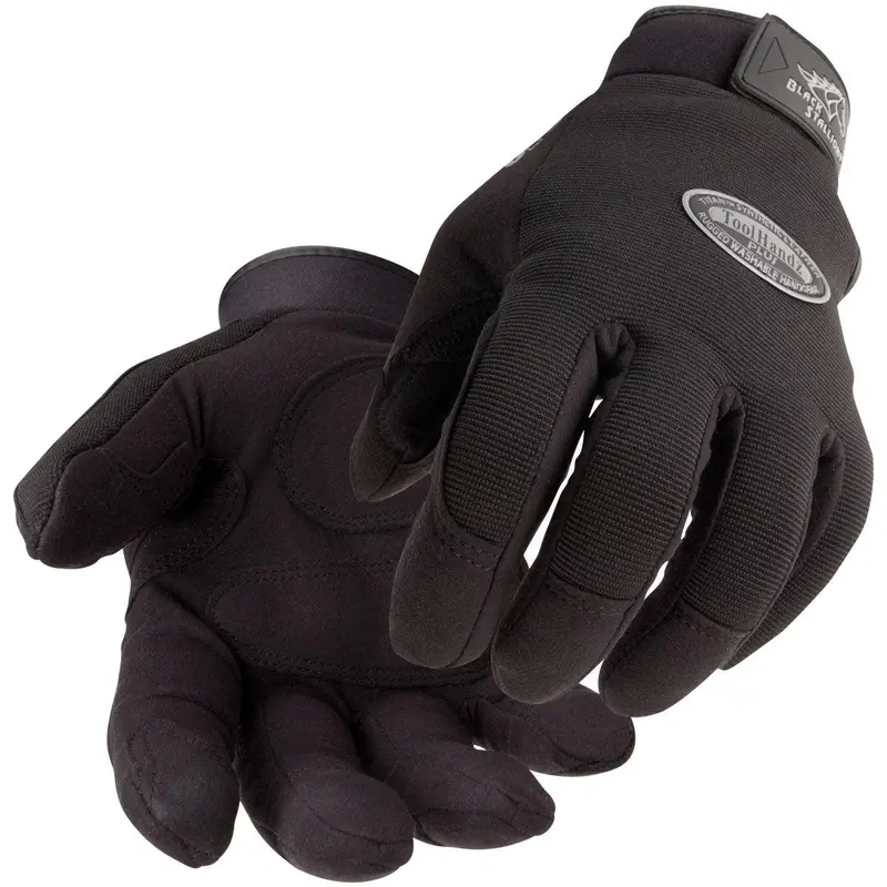 Black Stallion Handz PLUS Mechanic Gloves – Heavy-Duty Black Work Gloves