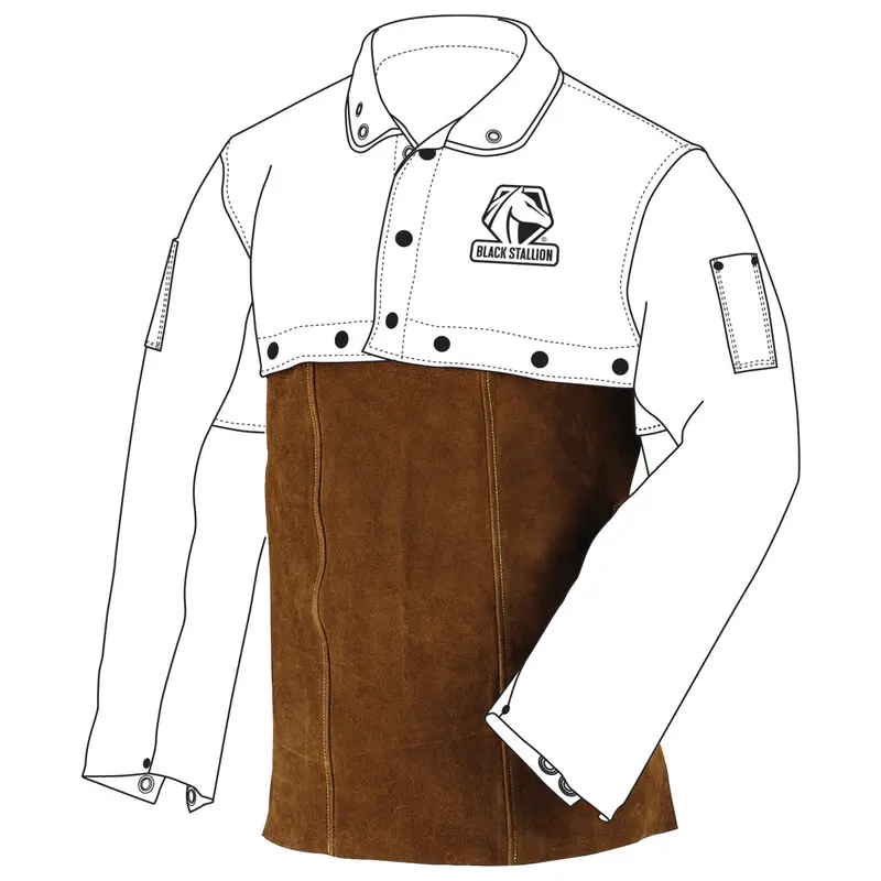 Black Stallion Split Cowhide Welding Bib Apron