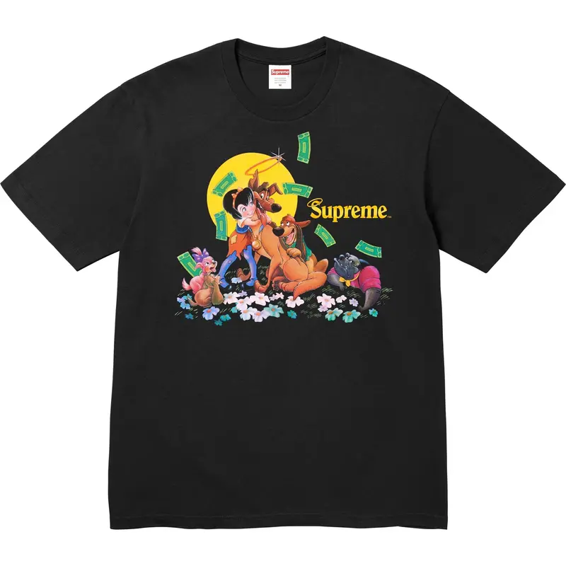 Black Supreme ‘All Dogs Go to Heaven’ T-Shirt