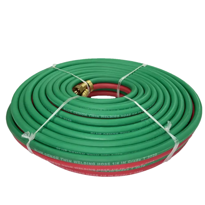 Blue Demon BDGH-T14-50BB T-Grade Twin Welding Hose – 50 Feet, 1/4-Inch