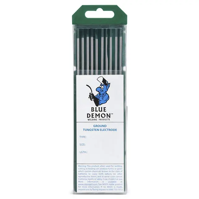 Blue Demon Pure Tungsten Electrodes (EWP) – Bulk Pack of 10