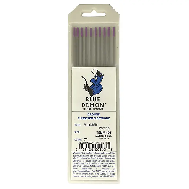 Blue Demon Rare Earth Tungsten Electrodes (EWG) – Bulk Pack of 10