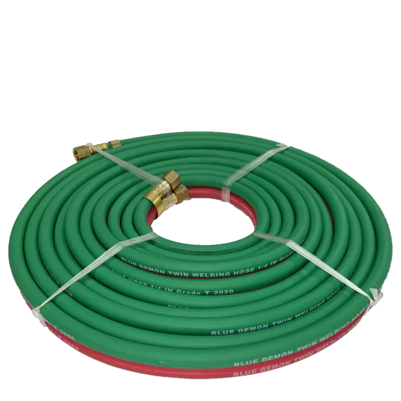 Blue Demon T-Grade Twin Welding Hose – 1/4″ x 25′ (BDGH-T14-25BB)