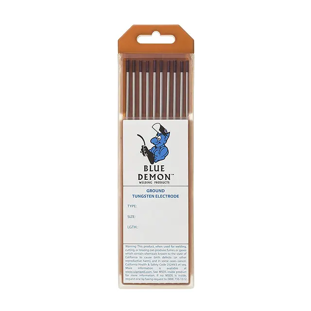 Blue Demon TE3Z 0.03% Zirconiated Tungsten Electrodes – Pack of 10