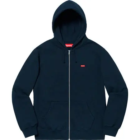 Box-Fit Zip-Up Sweatshirt – Rich Navy Cotton Blend