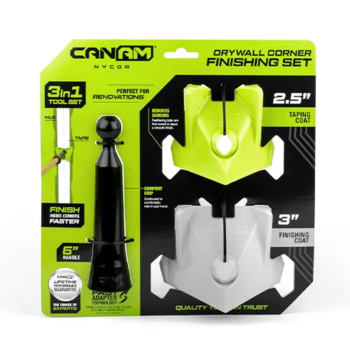 Can-Am Nycor 3-in-1 Corner Finishing Set – Compact Drywall Detailing Kit