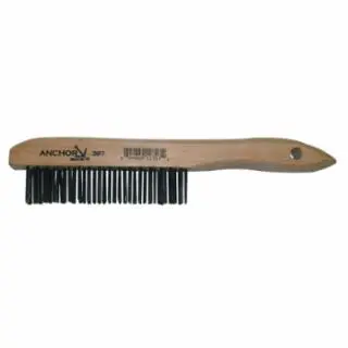 Carbon Steel Shoe Handle Wire Brush – Sturdy Bristle Design (387)