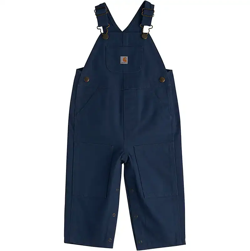 Carhartt Boys’ Loose-Fit Canvas Bib Overalls – Navy