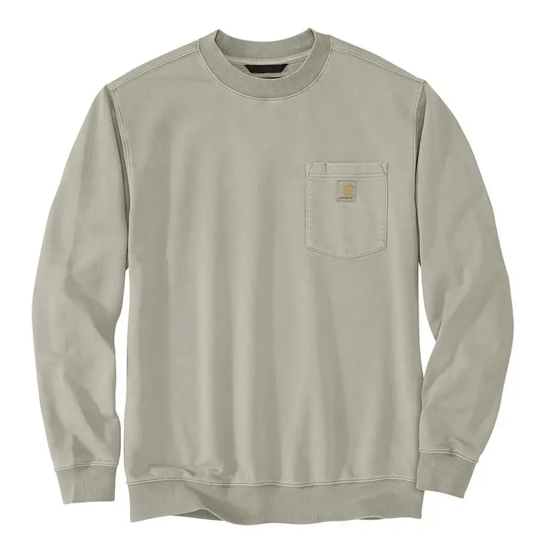 Carhartt Garment-Dyed Crewneck Sweatshirt with Pocket – Green