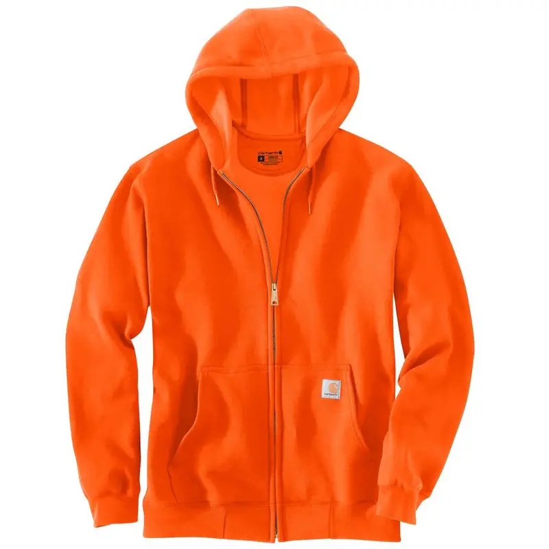 Carhartt Loose-Fit Full-Zip Sweatshirt – Brite Orange