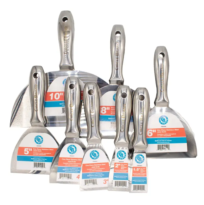 Circle Brand One-Piece Stainless Joint Knife Set – Corrosion-Resistant Taping Tools