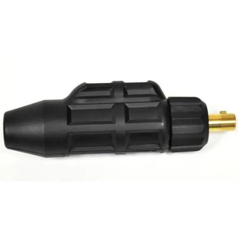 CK SafeLoc Male DINSE 35M Gas-Through Connector – 1/2″ (12.7 mm) Inlet, Gas-Safe Design (SL8-35M)