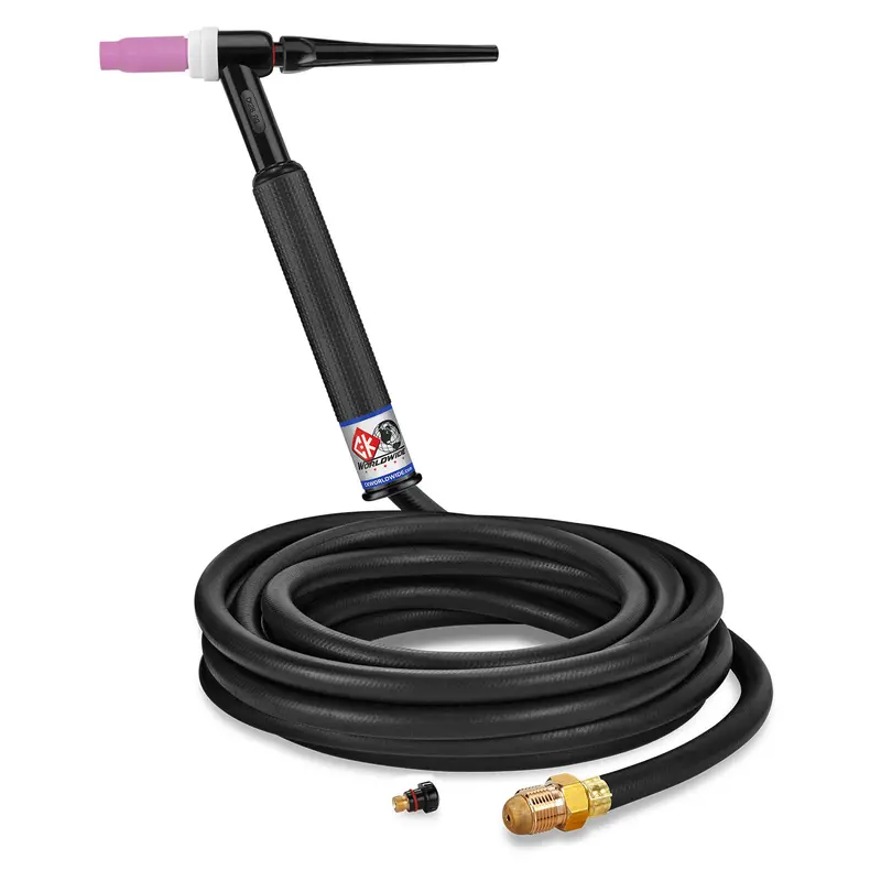 CK Worldwide 200A Rigid Head TIG Torch – 25-Foot Cable, Industrial Grade