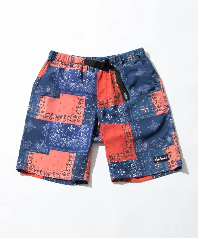 Climber Athletic Shorts with Bandana Print
