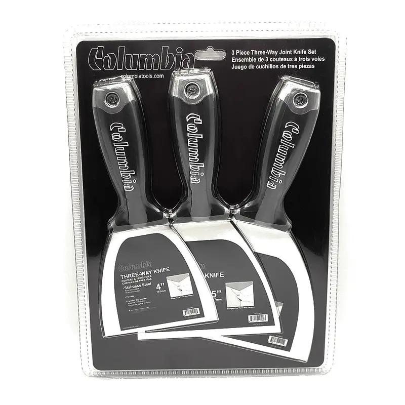 Columbia 3-Way Joint Knife Set – 4″, 5″, and 6″ Blades in Blister Pack